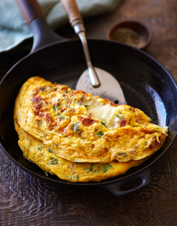 Ham and Cheese Omelet Recipe | Leite's Culinaria