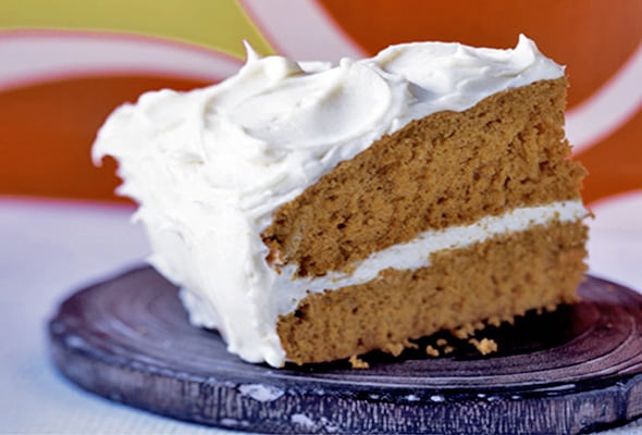 Pumpkin Cake with Cream Cheese Frosting