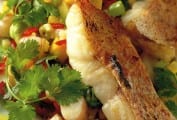 Grilled Snapper with Mango and Shrimp Salsa