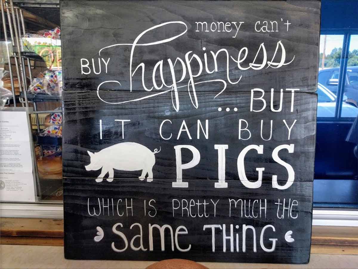 Pigs are Happiness Sign