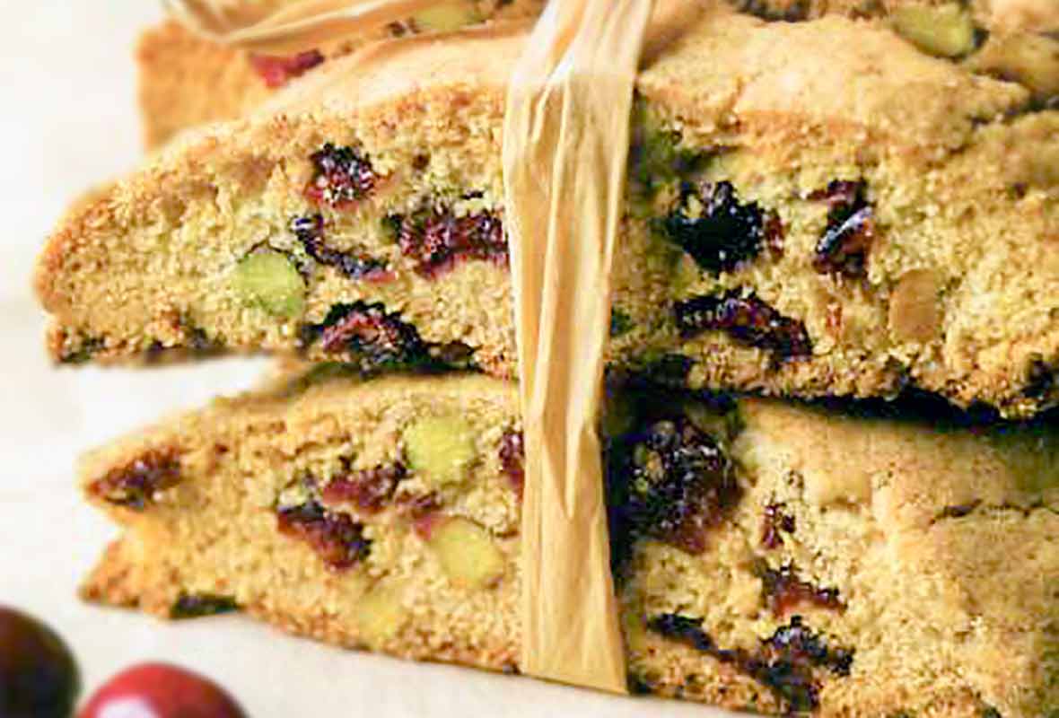 Cranberry Pistachio Biscotti Leites Culinaria 5248