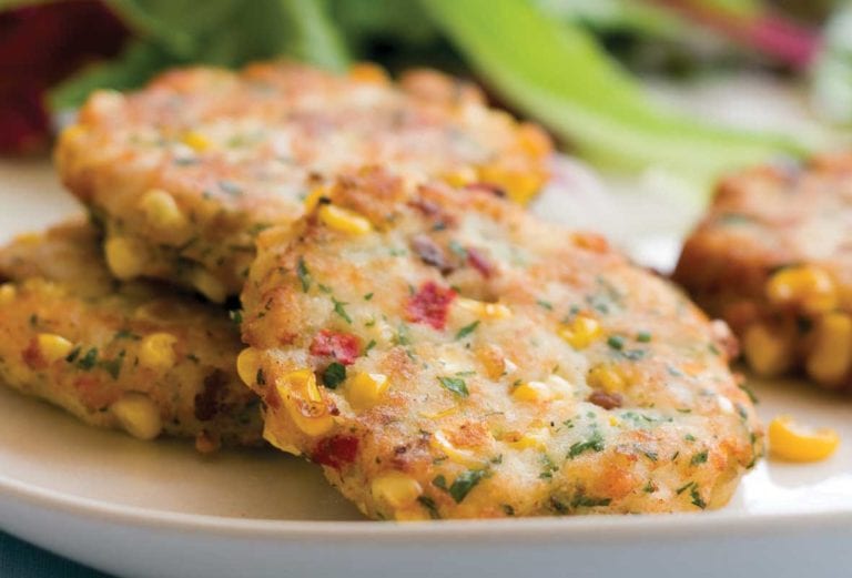 Corn and Cod Cakes