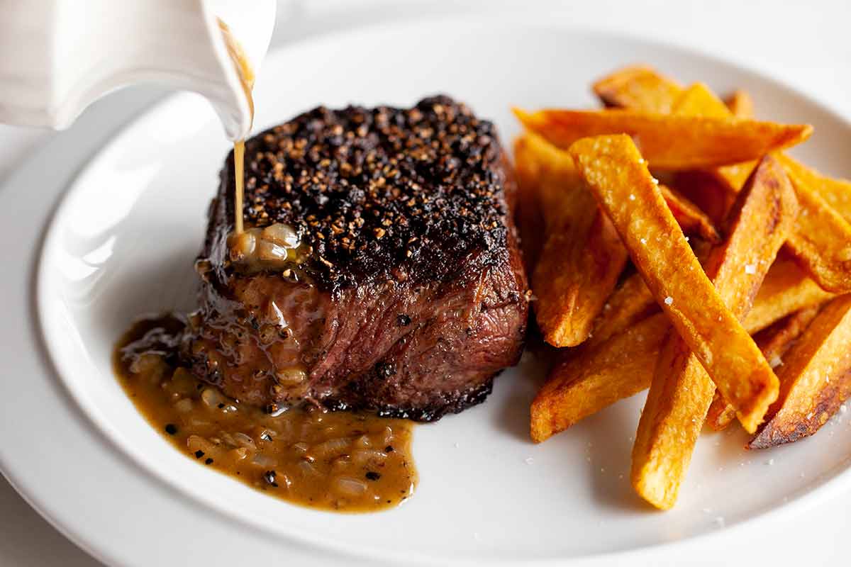 Steak au poivre