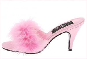 Pink Fuzzy Slipper