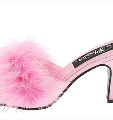 Pink Fuzzy Slipper