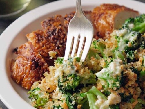 broccoli with blue cheese dressing Bacon and Blue Broccoli Salad