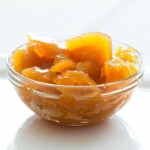 A bowl of reduced, jellied duck stock.