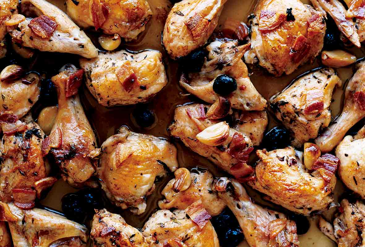 Roast Chicken with Pancetta and Olives Leite's Culinaria