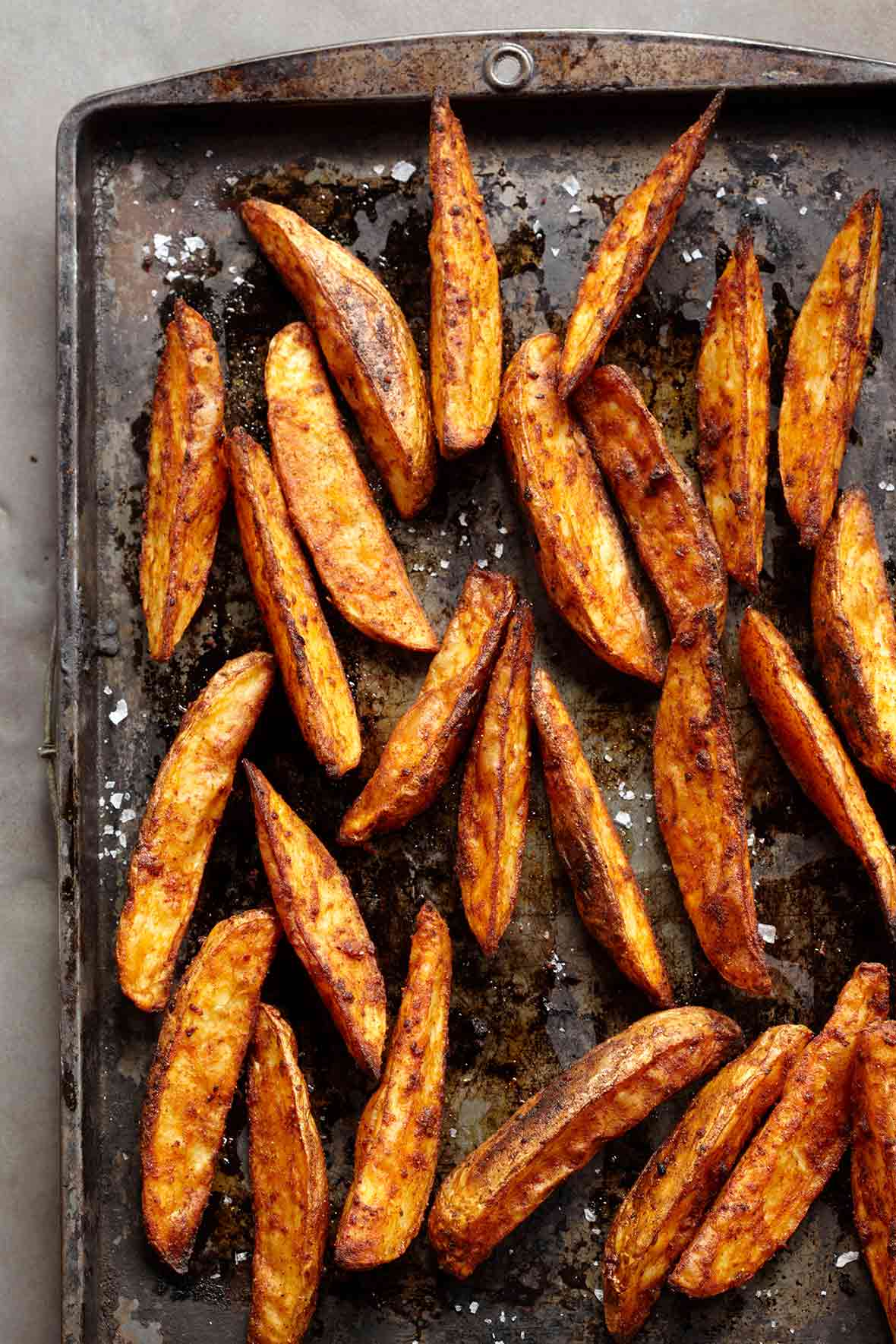 A tray of breakfast oven fries