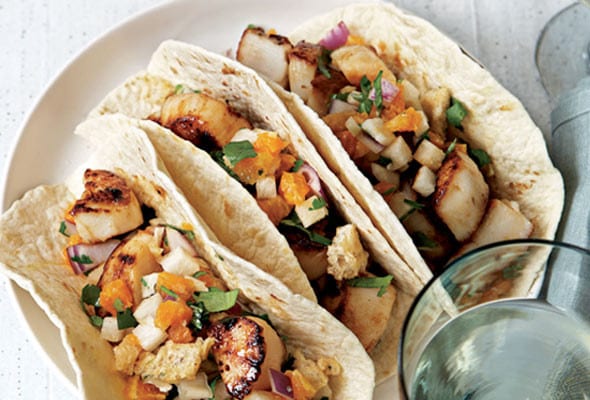 Tacos with Sea Scallops Recipe | Leite's Culinaria