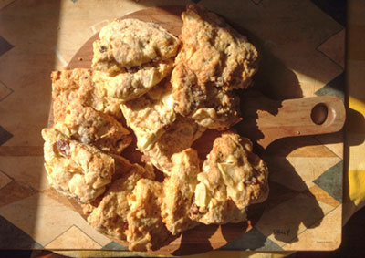Apple and Cheddar Cheese Scones Recipe