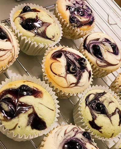 Blueberry White-Chocolate Cupcakes Recipe