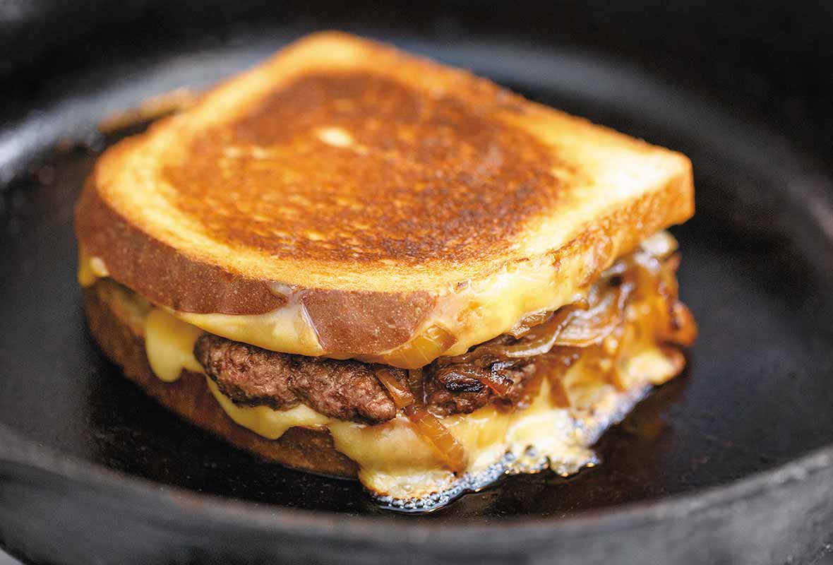 Cheeseburger Patty Melt Panini – Panini Happy®