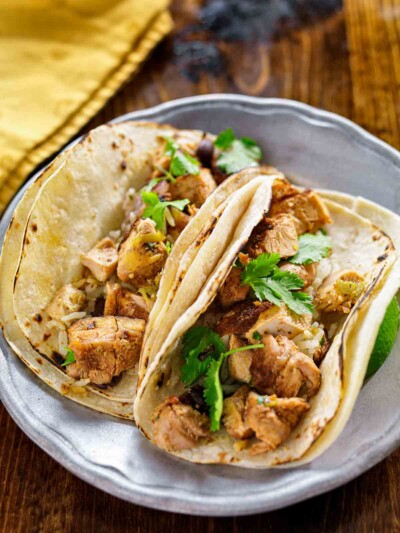Tequila Lime Chicken Tacos – Leite's Culinaria
