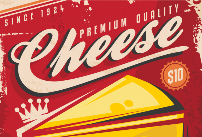Vintage Cheese Poster