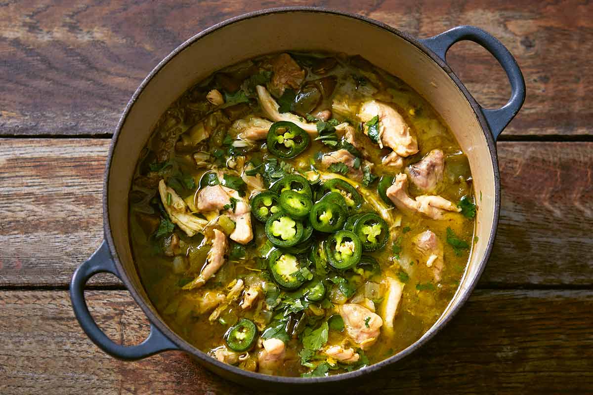 Green Chicken Chili - Leite's Culinaria