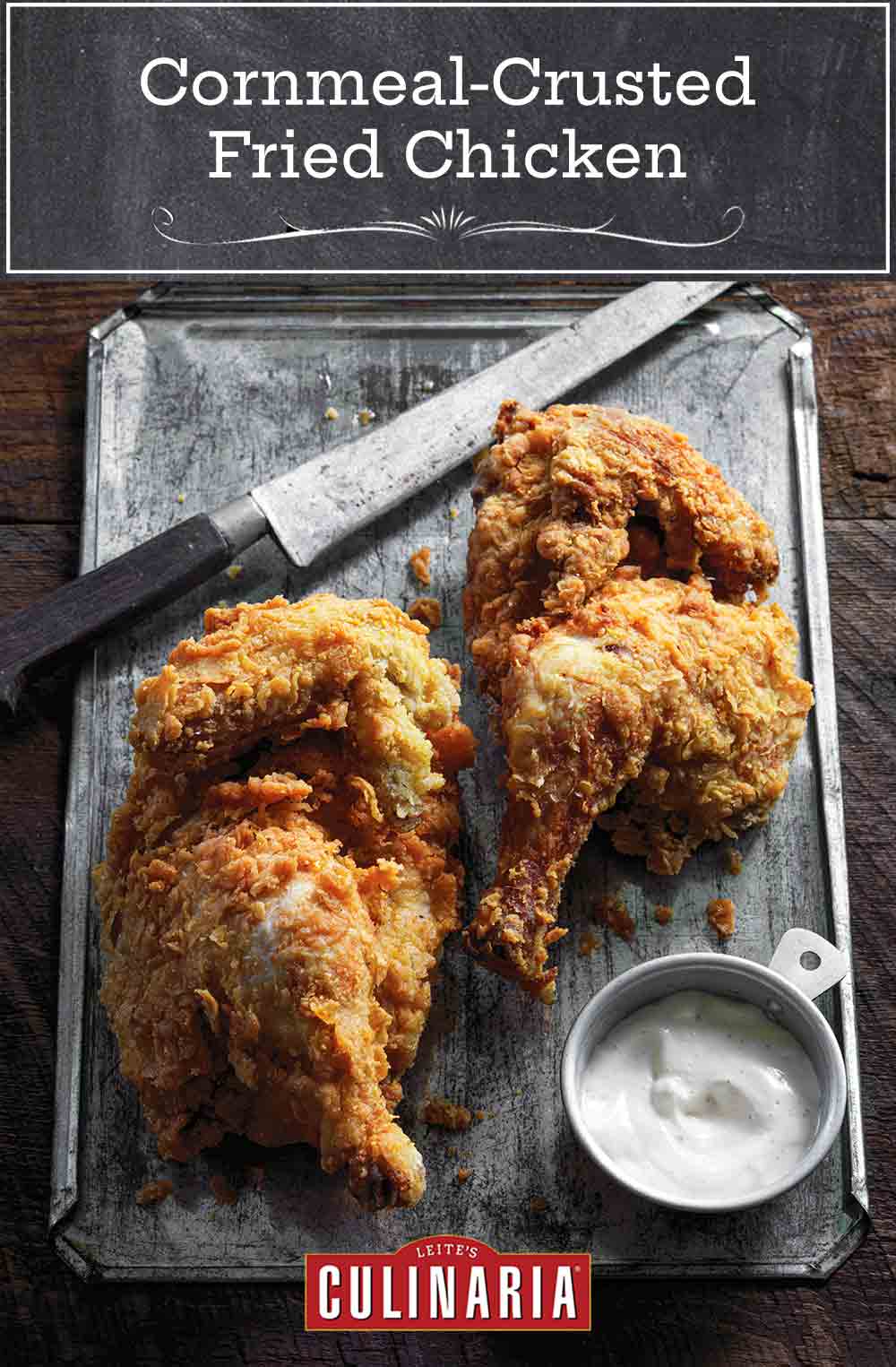 Cornmeal-Crusted Fried Chicken with White Barbecue Sauce | Leite's ...