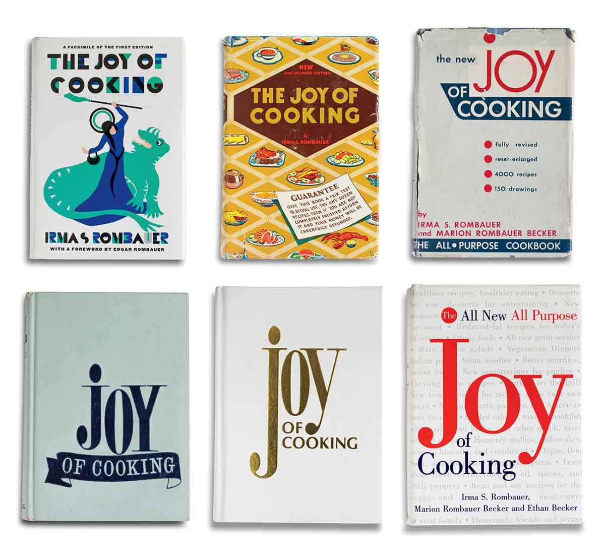 Joy of Cooking multiple editions.