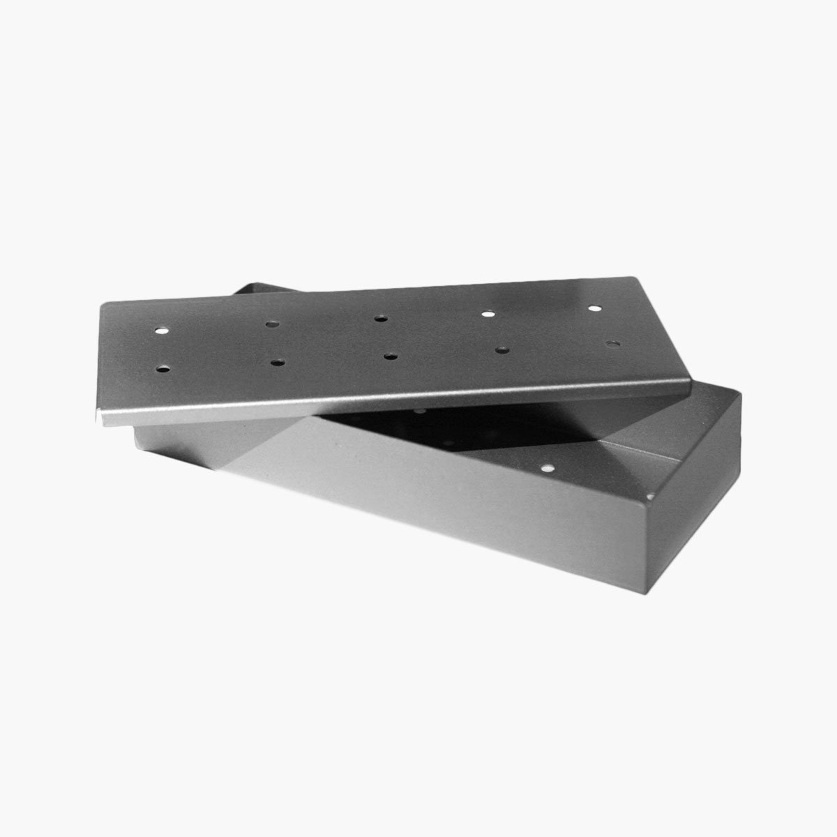 Stainless steel two piece smoker box.