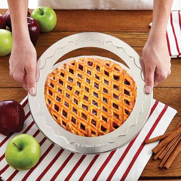 Pie Crust Protector Shield with Cherry Pie