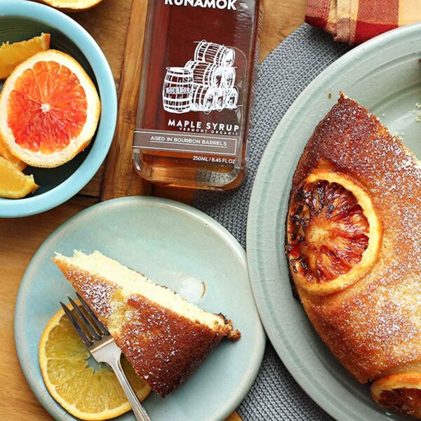 Bourbon Barrel Aged Maple Syrup and Cake