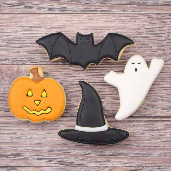 Halloween Cookie Cutter Set Frosted Cookies