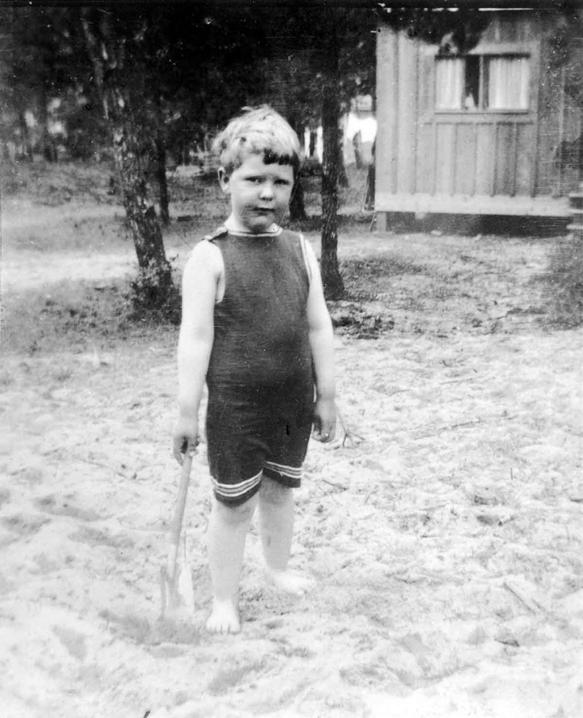 An image of James Beard as a child, featured in the podcast Talking With My Mouth Full Ep. 34: An Intimate Look at James Beard with John Birdsall.