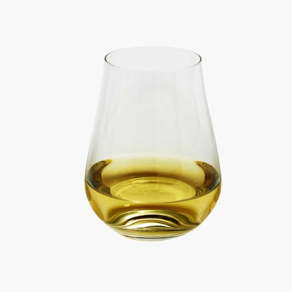 Schott Sqiesel Air Stemless White Wine Glasses White Background
