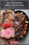 Images of two of our best Christmas main attractions -- standing rib roast and roast lamb.