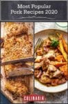 Images of two of the most popular pork recipes 2020 - panko-crusted pork tenderloin and pork casserole.