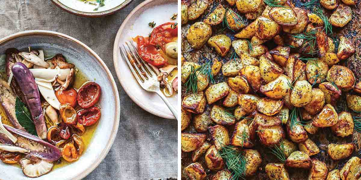 Images of two recipes from Rustica, which is featured as one of the 20 new cookbooks we cooked from the most in 2020.