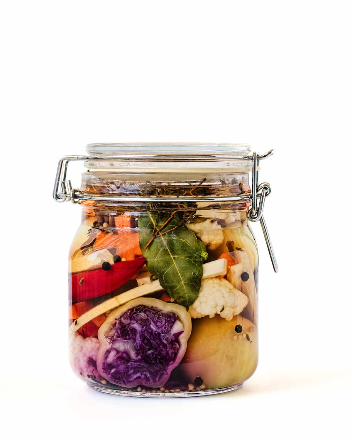 A jar of pickles to illustrate what (exactly) is fermentation.
