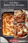 Two of 10 baked pasta recipes -- lasagna bolognese and baked pasta with tomatoes and eggplant.