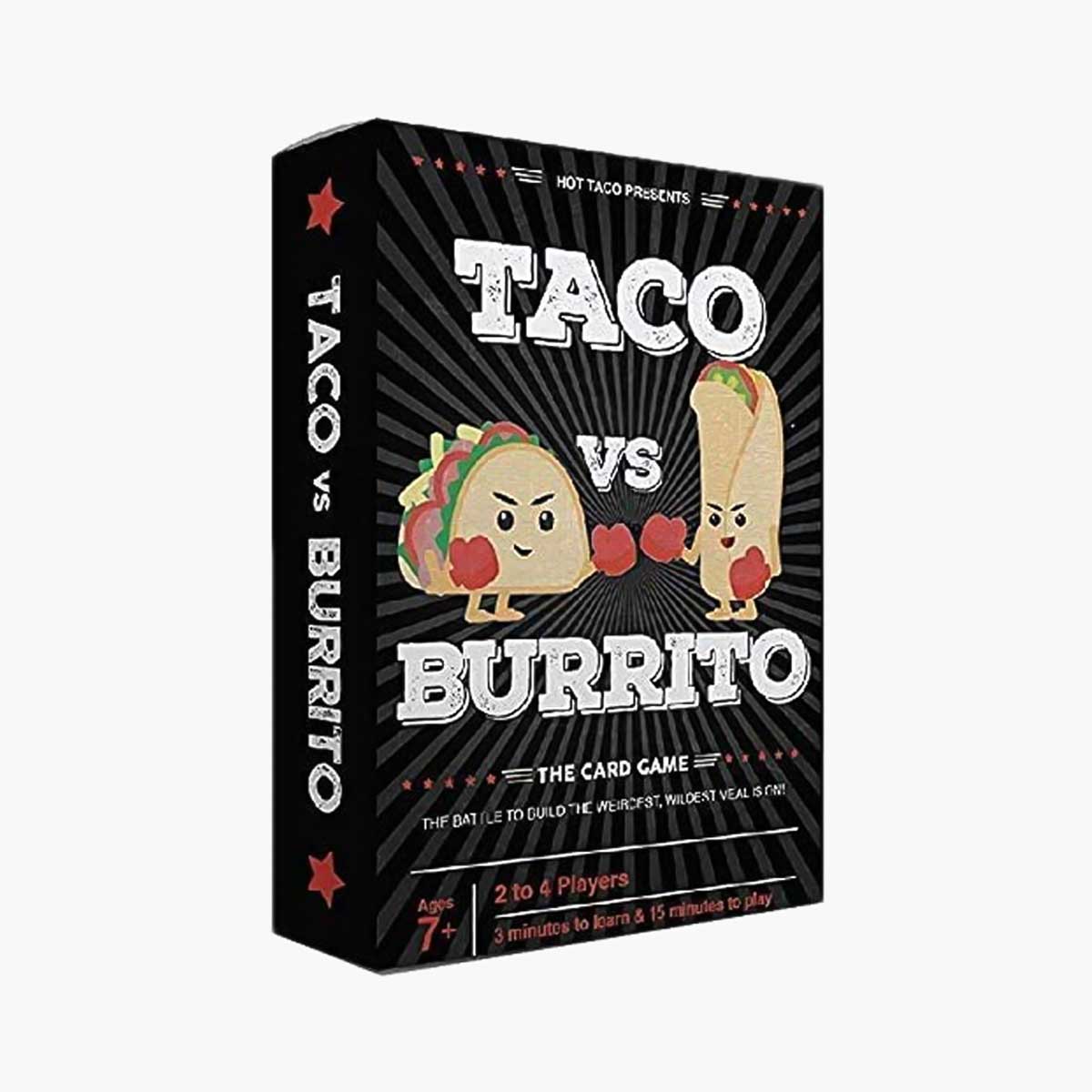 A game of Taco vs Burrito, one of the items for everything you could possibly need for taco night at home.