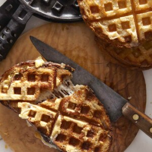 Waffle Iron Grilled Cheese Sandwich | Leite's Culinaria