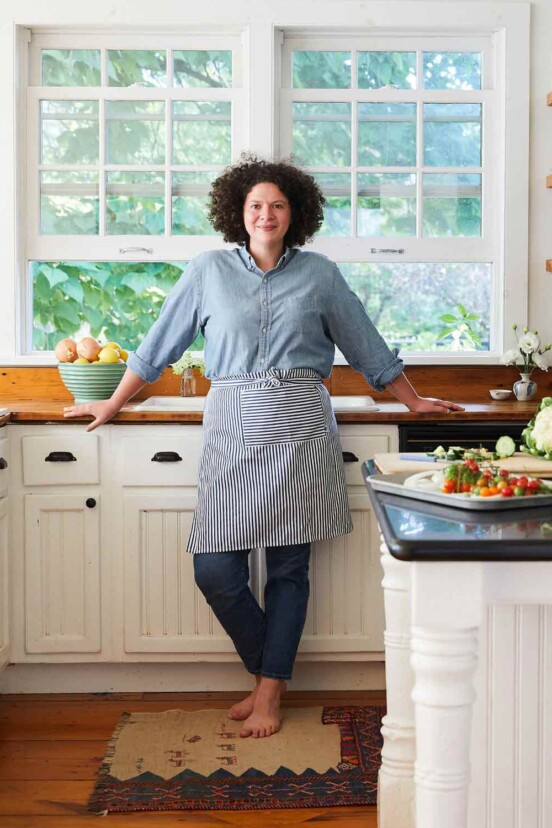 An image of Julia Turshen for the podcast Talking With My Mouth Full, Ep. 40: Cookbook Author Julia Turshen on Feeding Others