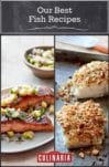 Images of two of our 40 most foolproof fish recipes -- blackened salmon and baked fish with bread crumbs.