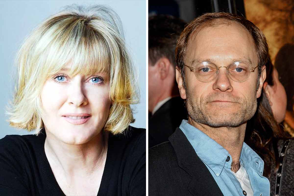 Images of Sarah Lancashire and David Hyde as characters on the new HBO Max series about Julia Child.