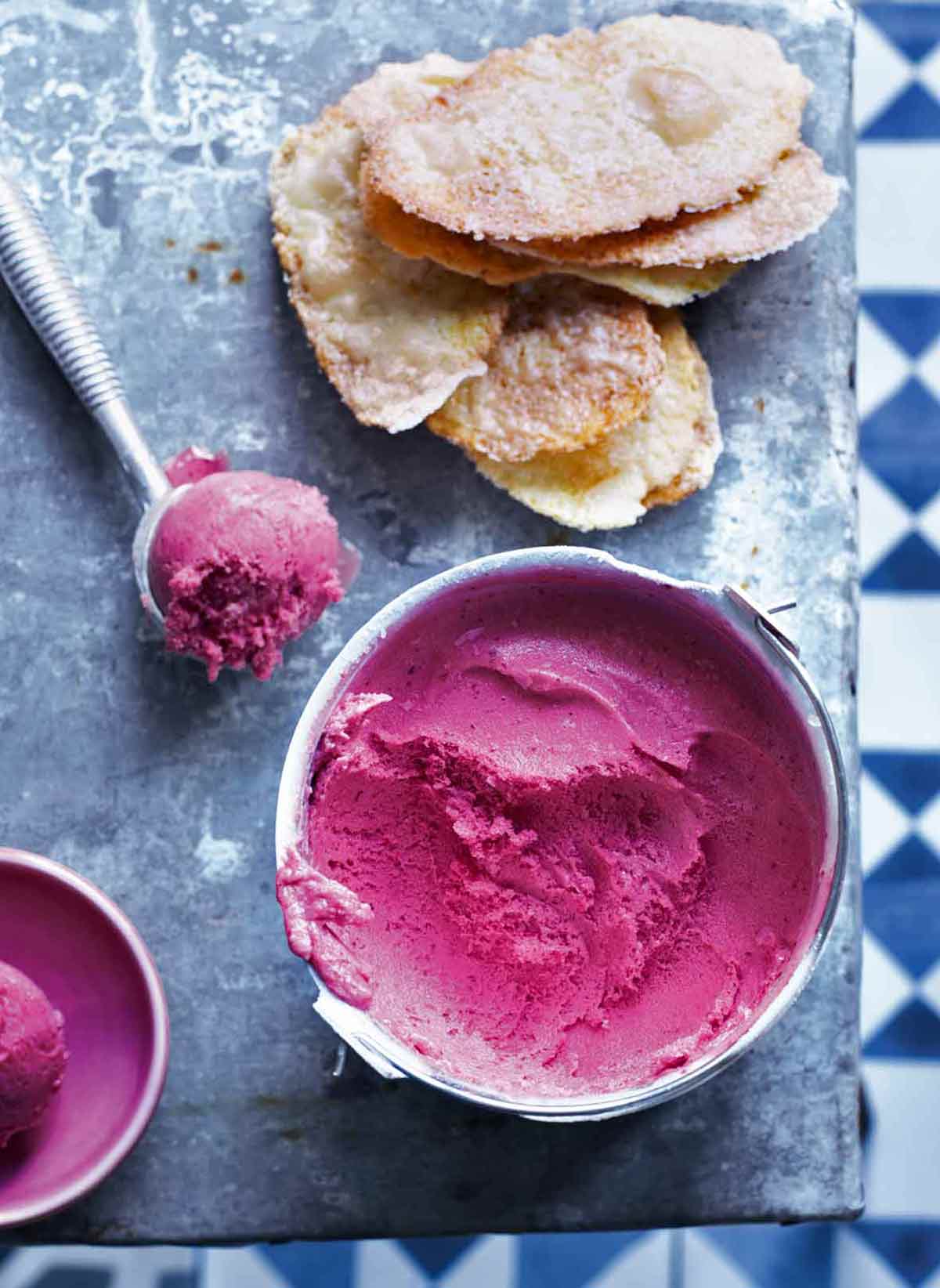 Raspberry Sorbet – A Couple Cooks