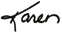 Karen's Signature.