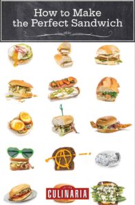 A grid of 15 perfect sandwiches