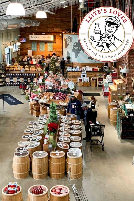 An interior shot of the Portugalia Marketplace in Fall River, Massachusetts.