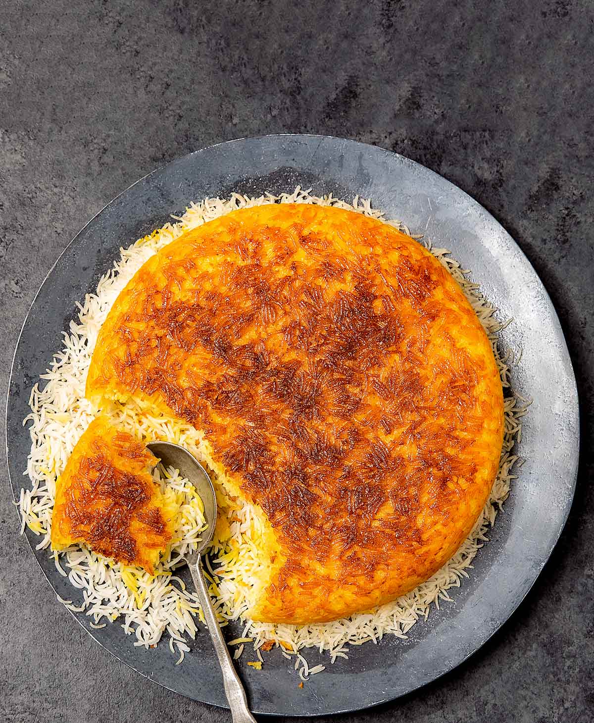 Persian Rice with Crispy Potato Tahdig