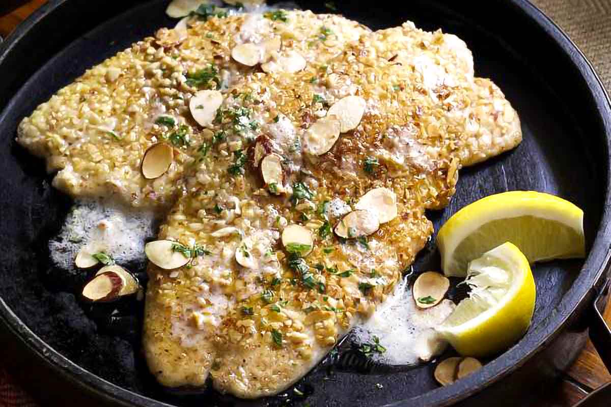 Pan-Fried Fish Almondine Recipe from H-E-B