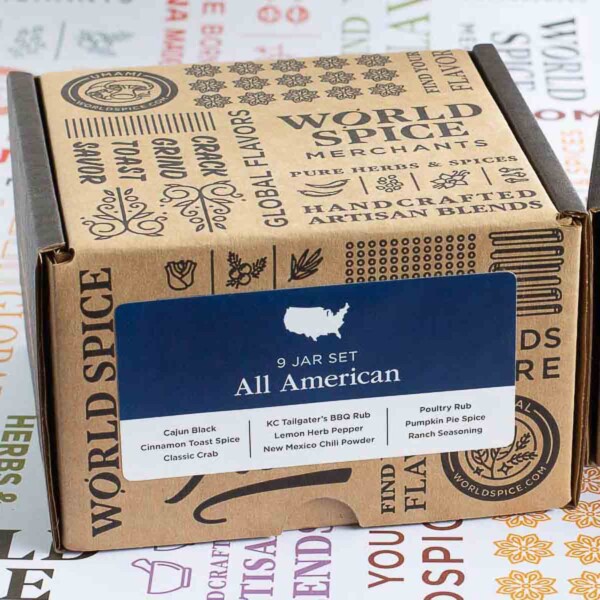 World Spice All American Gift Set box.