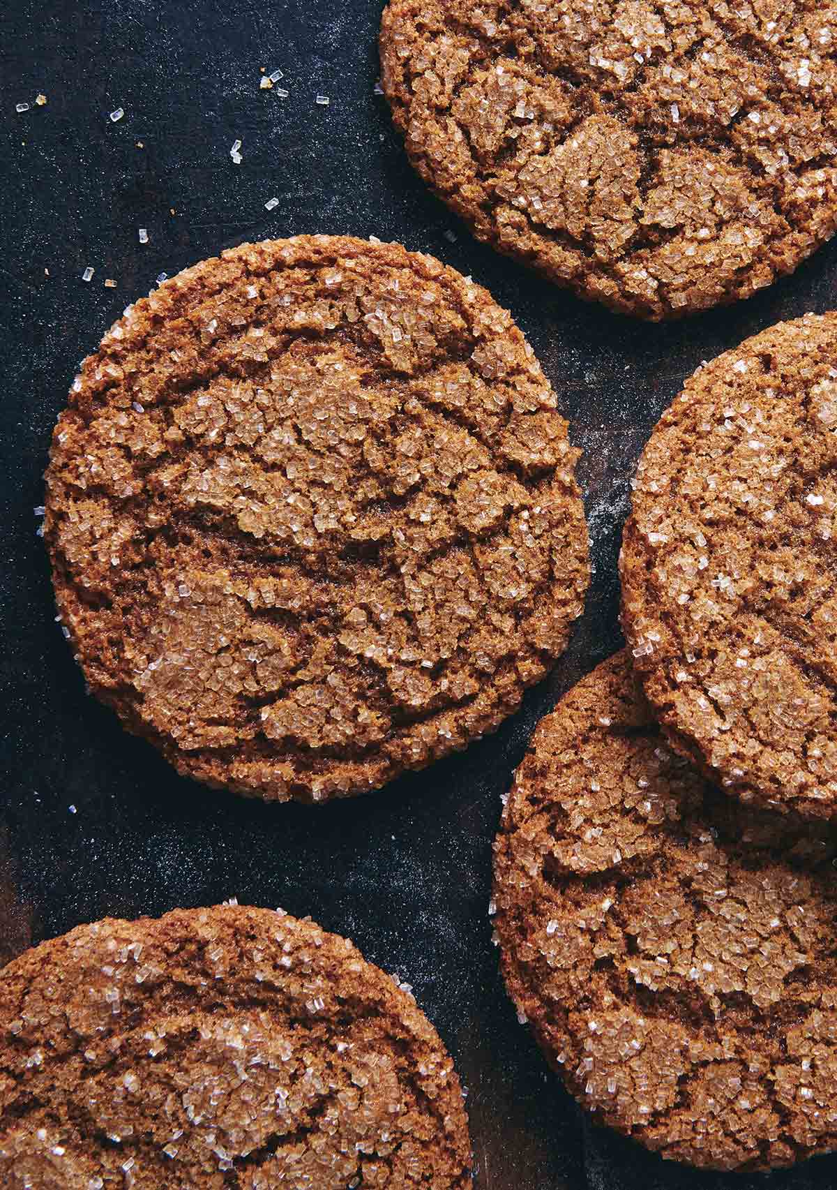 Five spiced rye ginger cookies