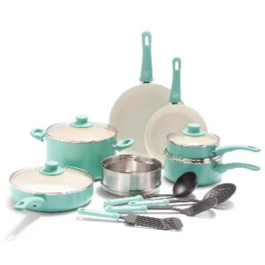 GreenLife Turquoise Induction Cookware Set