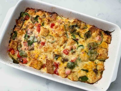 Easy Breakfast Strata – Leite's Culinaria