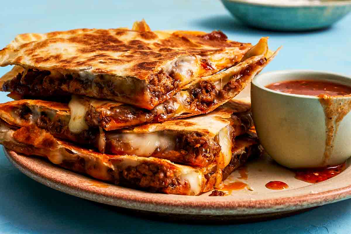 Tacky Beef and Caramelized Onion Quesadillas – Leite's Culinaria ...