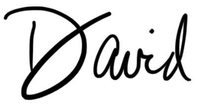 David Leite's handwritten signature of 'David.'